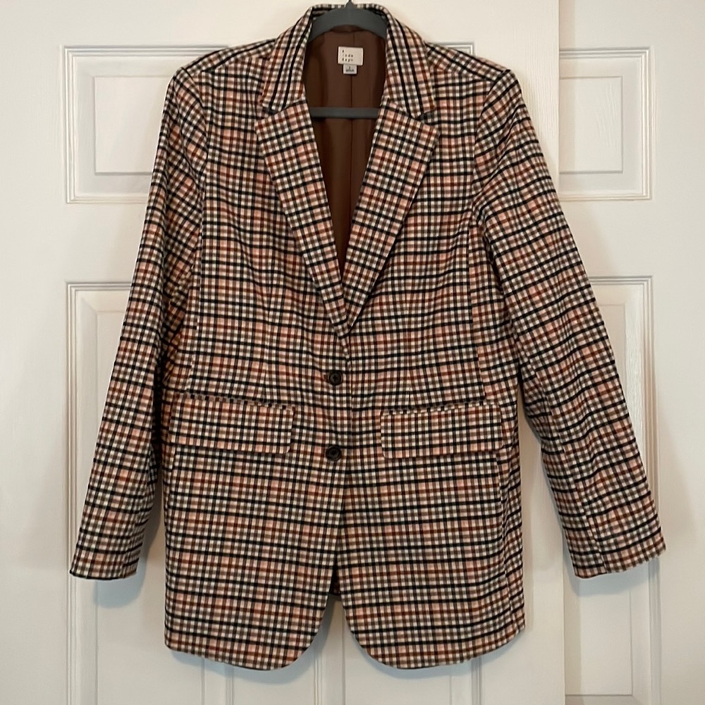 Plaid blazer
